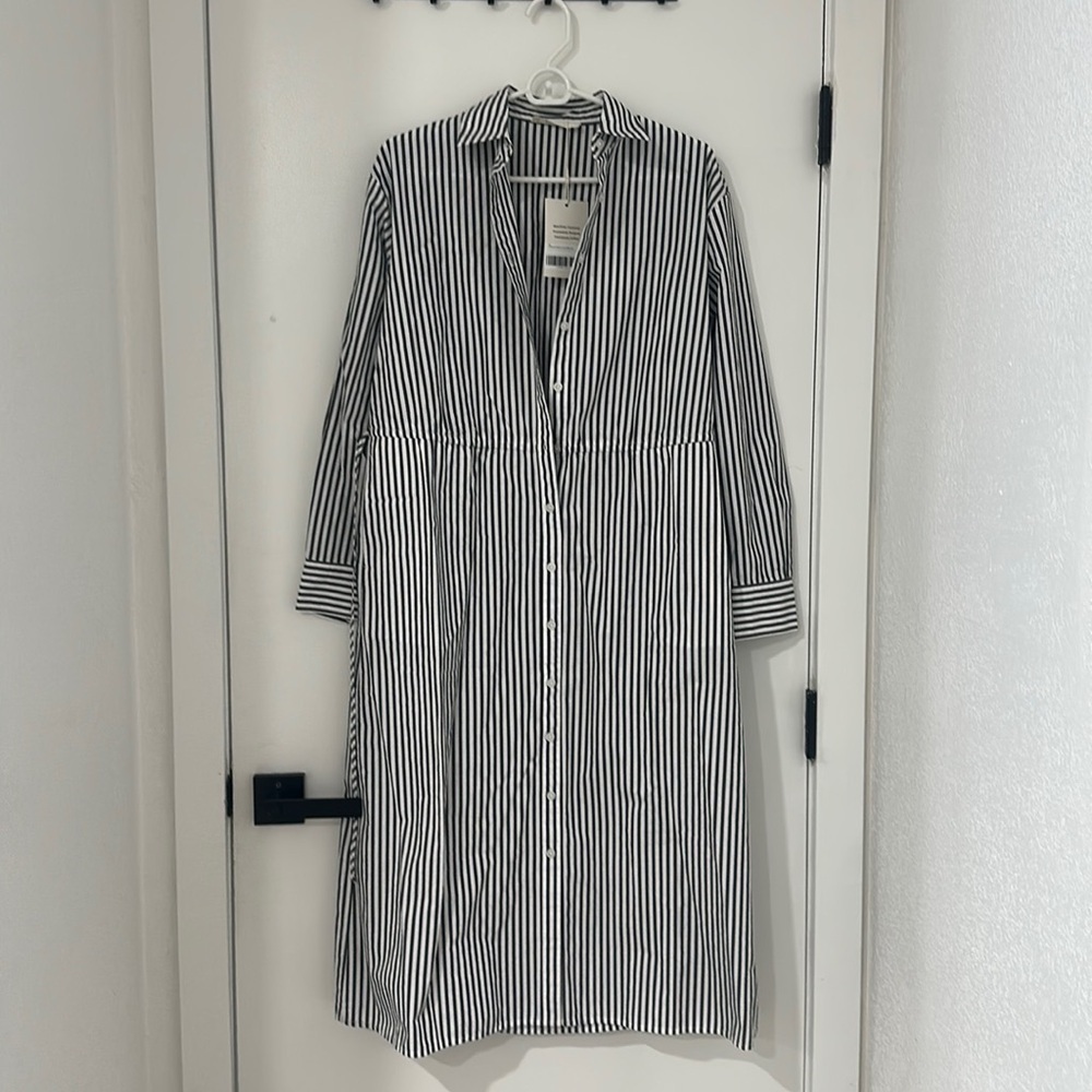 Everlane Supima® Cotton Midi Shirt Dress - Picture 4 of 6